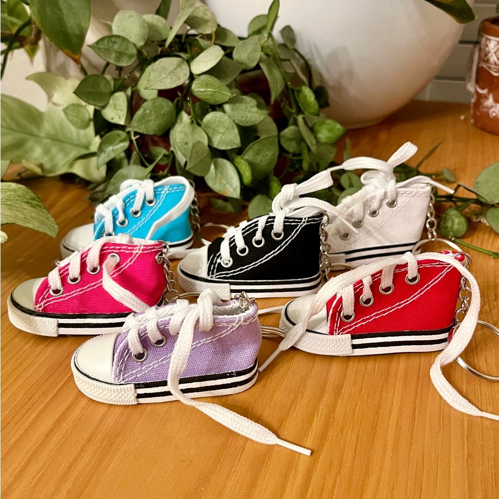 Canvas Sneaker Keychain - Assorted Colors NWOT